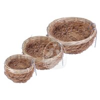 Kokos-Bambus Nest für Kanarien und Wildvögel 8cm