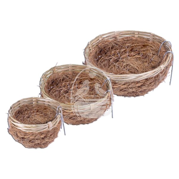Kokos-Bambus Nest für Kanarien und Wildvögel 13cm