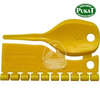 Kunststoff Farbringe für Kanarien 3,0mm gelb