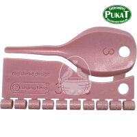 Kunststoff Farbringe für Kanarien 3,0mm rosa