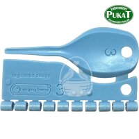 Kunststoff Farbringe für Kanarien 3,0mm hellblau