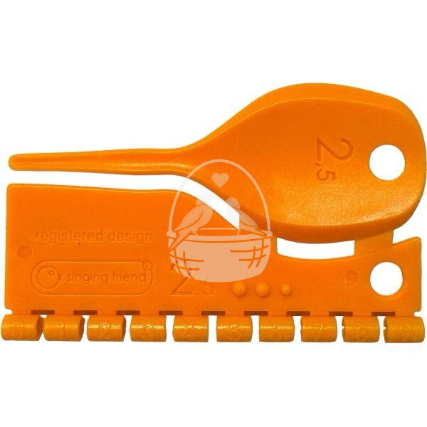 Kunststoff Farbringe/Markierungsringe 2,5mm orange
