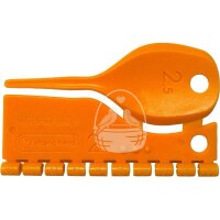Kunststoff Farbringe/Markierungsringe 2,5mm orange