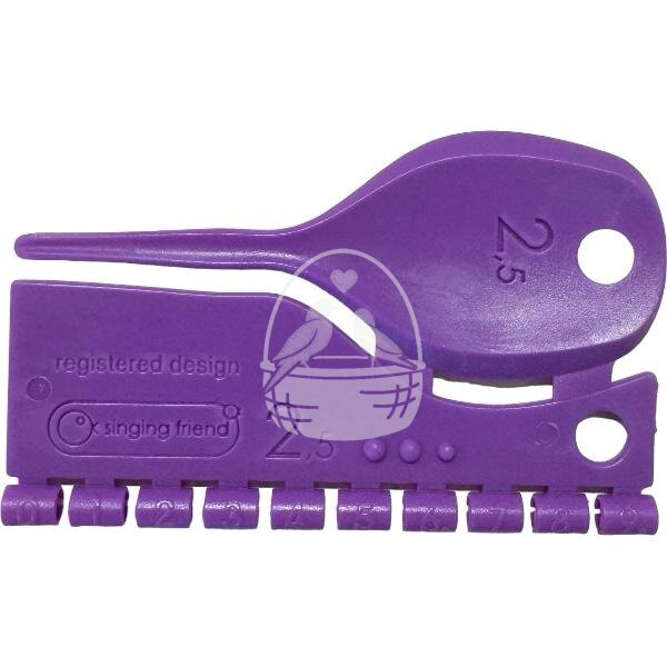 Kunststoff Farbringe/Markierungsringe 2,5mm violett