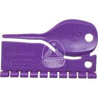 Kunststoff Farbringe/Markierungsringe 2,5mm violett