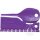 Kunststoff Farbringe/Markierungsringe 2,5mm violett