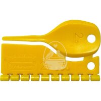 Kunststoff Farbringe/Markierungsringe 2,5mm gelb