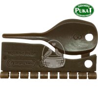 Kunststoff Farbringe für Kanarien 3,0mm braun