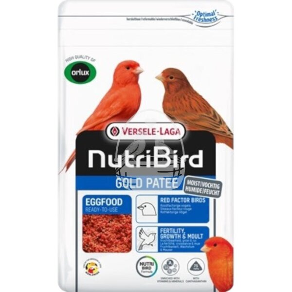 NutriBird Gold Patee Rotfaktorige Vögel 1kg